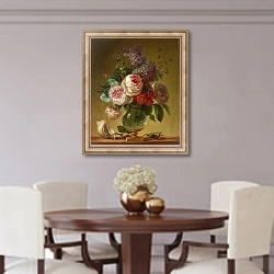 «Floral Still Life» в интерьере столовой в классическом стиле