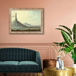 «Chimney Rock, 1837» в интерьере классической гостиной над диваном