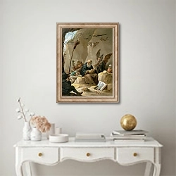 «The Temptation of St. Anthony 2» в интерьере в классическом стиле над столом