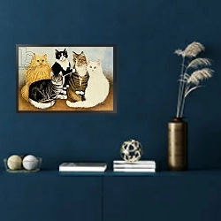 «Cat's Cradle» в интерьере в классическом стиле в синих тонах