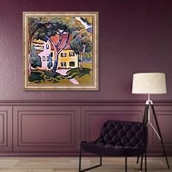 «House in a Landscape» в интерьере в классическом стиле в фиолетовых тонах