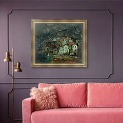 «View Of Amalfi» в интерьере в классическом стиле в фиолетовых тонах