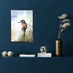 «Kingfisher 2» в интерьере в классическом стиле в синих тонах