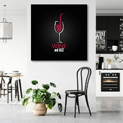 «Wine and Jazz» в интерьере современной светлой кухни