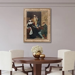 «Mary Stuart and Chastelard» в интерьере столовой в классическом стиле