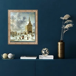 «The City Gate of Hoorn» в интерьере в классическом стиле в синих тонах