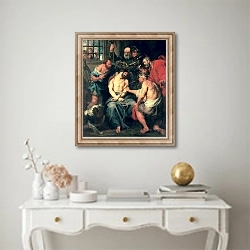 «The Crowning with Thorns, 1618-20» в интерьере в классическом стиле над столом