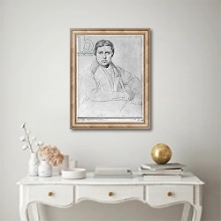 «Self Portrait, 1835» в интерьере в классическом стиле над столом