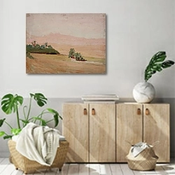 «Desert» в интерьере современной комнаты над комодом