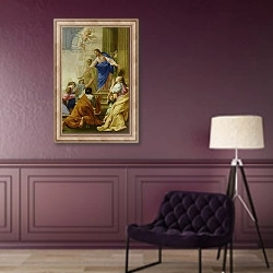 «Venite as me Omnes» в интерьере в классическом стиле в фиолетовых тонах