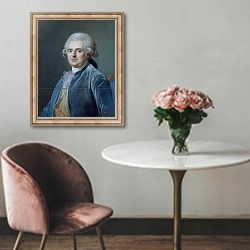 «Comte de Provence, c.1778» в интерьере в классическом стиле над креслом