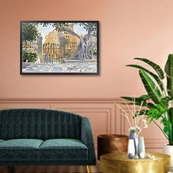 «The Ancient Tree, 2011» в интерьере классической гостиной над диваном