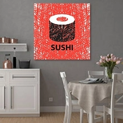 «Суши из линий» в интерьере современной кухни