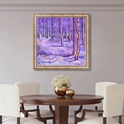 «Purple Forest 2, 2012,» в интерьере столовой в классическом стиле