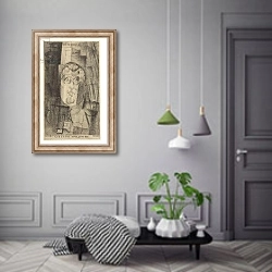 «Portrait of Guillaume Apollinaire, 1912-20» в интерьере коридора в классическом стиле