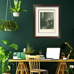 «High Life» в интерьере кабинета с зелеными стенами