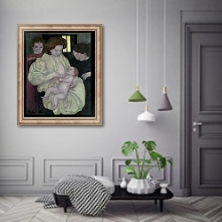 «Maternity, 1895» в интерьере коридора в классическом стиле