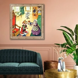 «Norman Gnome 33» в интерьере классической гостиной над диваном