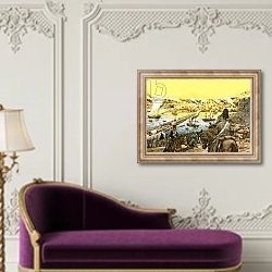 «The Siege of Sebastopol» в интерьере в классическом стиле над банкеткой