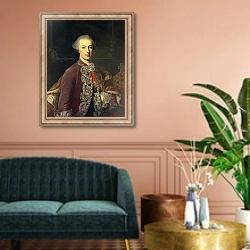 «Emperor Joseph II of Germany» в интерьере классической гостиной над диваном