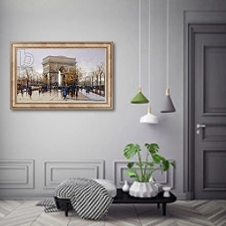 «L'Arc de Triomphe, Paris,» в интерьере коридора в классическом стиле