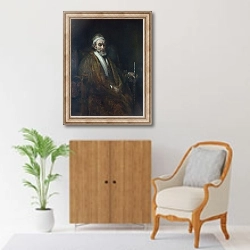 «Портрет Якоба Трипа» в интерьере в классическом стиле над комодом