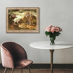 «The Edge of the Forest, 1871» в интерьере в классическом стиле над креслом
