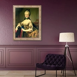 «Archduchess Maria Elisabeth Habsburg-Lothringen» в интерьере в классическом стиле в фиолетовых тонах