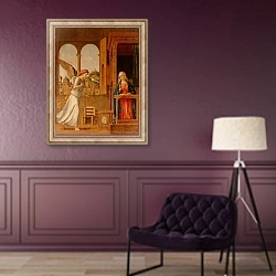 «Благовещение 4» в интерьере в классическом стиле в фиолетовых тонах
