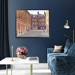 «Princelet Street, Spitalfields» в интерьере в классическом стиле в синих тонах