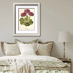 «Primula intermedia» в интерьере спальни в стиле прованс над кроватью