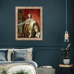 «Louis XV» в интерьере классической спальни с темными стенами