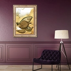 «Flat fish» в интерьере в классическом стиле в фиолетовых тонах