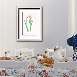 «Iris nepalensis» в интерьере столовой в стиле прованс над столом