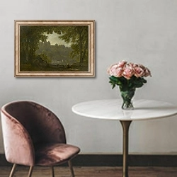 «Forest Landscape» в интерьере в классическом стиле над креслом