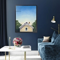 «Love Cottage» в интерьере в классическом стиле в синих тонах