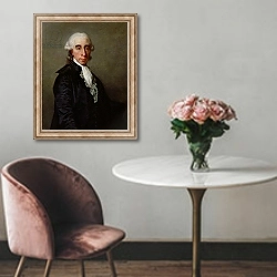 «Jean-Sylvain Bailly, 1789» в интерьере в классическом стиле над креслом