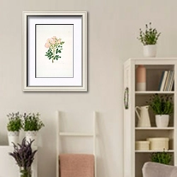 «Rosa indigossa» в интерьере комнаты в стиле прованс с цветами лаванды