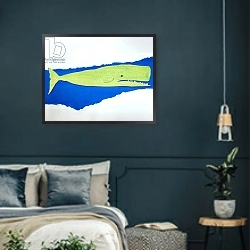 «whale» в интерьере в классическом стиле в синих тонах