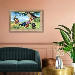 «Brer Rabbit 63» в интерьере классической гостиной над диваном
