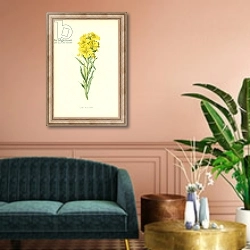 «Alpine Wallflower» в интерьере классической гостиной над диваном