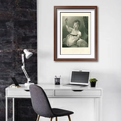 «Принцесса Шарлотта» в интерьере кабинета в черно-белых цветах