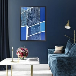 «Blue Screen» в интерьере в классическом стиле в синих тонах