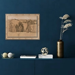 «Landscape in Brittany» в интерьере в классическом стиле в синих тонах