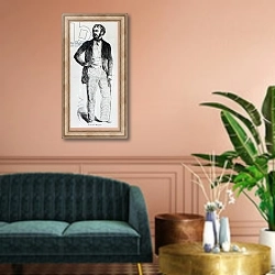«Giuseppe Mazzini» в интерьере классической гостиной над диваном