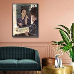 «Before the Show» в интерьере классической гостиной над диваном