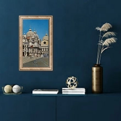 «Courtyard of the Palace of the Dux of Venice» в интерьере в классическом стиле в синих тонах