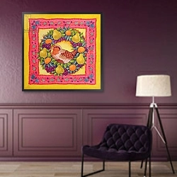 «Partridge» в интерьере в классическом стиле в фиолетовых тонах