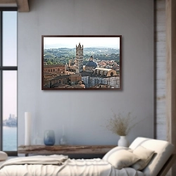 «Италия, Тоскана. Вид на Сиену с компанилы №2» в интерьере 