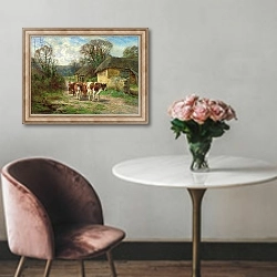 «By the Barn» в интерьере в классическом стиле над креслом